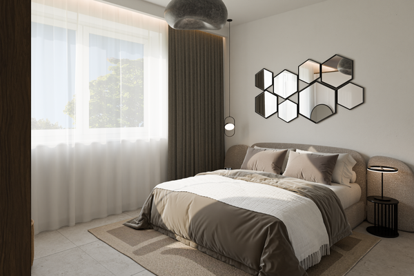 Schlafzimmer 1 visualisiert