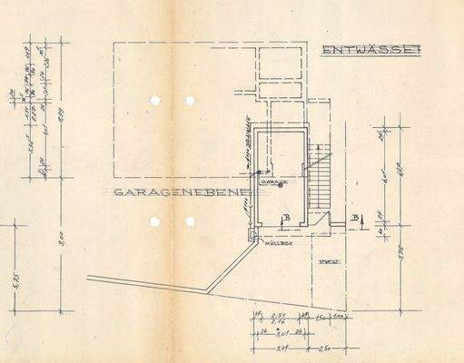 Entwässerung Garage