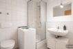 virtuell bearbeitetes Badezimmer