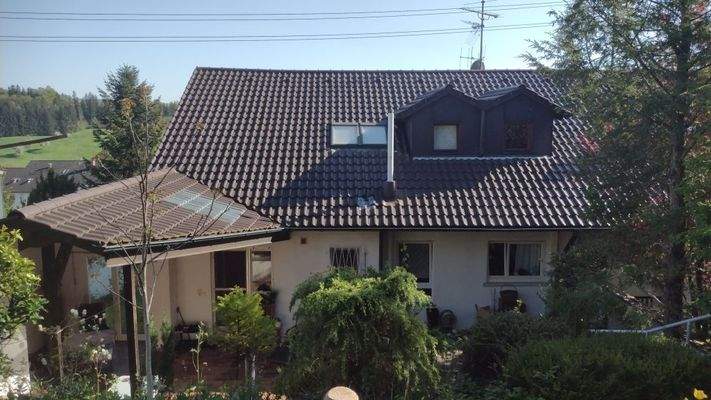 die hinteres Hausansicht