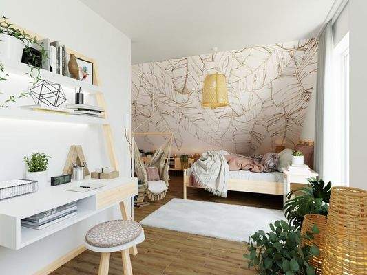 Visualisierung_Boho_Jugendzimmer