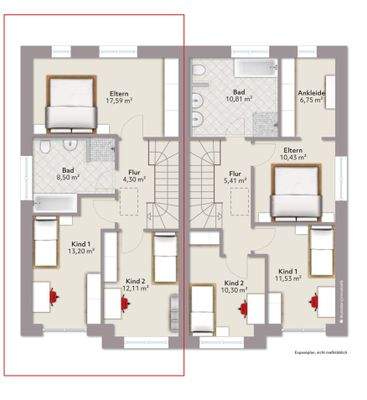 Grundriss Obergeschoss