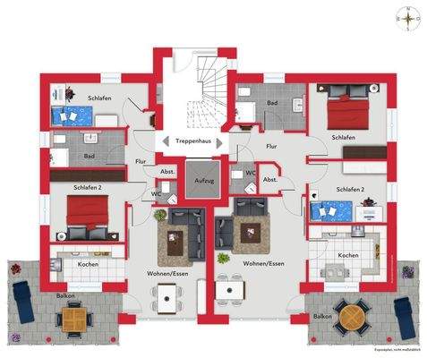 Grundriss Obergeschoss