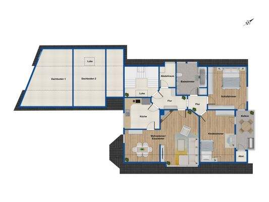 Grundriss Dachgeschoss