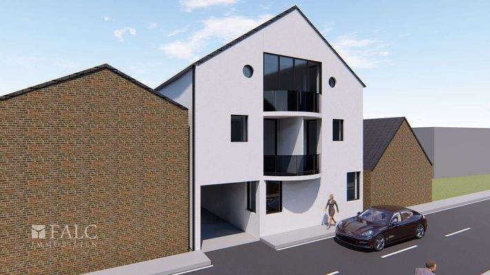 Vorderansicht-Einfahrt