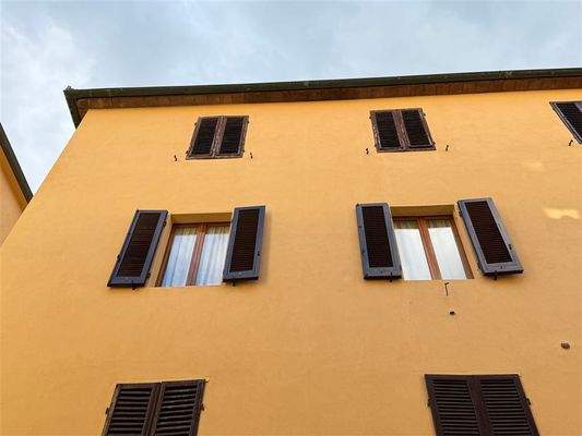 Fenster Frontseite des Apartments