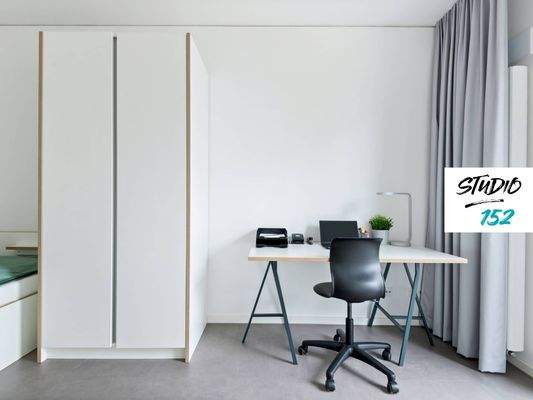 Ansicht III: Schlaf- und Arbeitsbereich