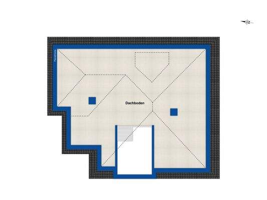 Grundriss Dachboden