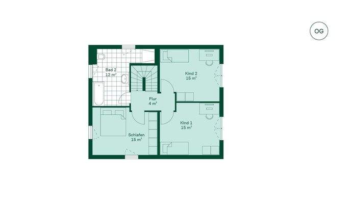 Einfamilienhaus Grundriss OG