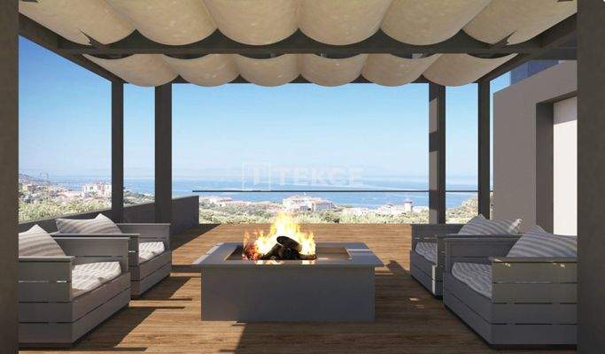 Detached Villas with Unobstructed Sea Views in Aydın Kuşadası