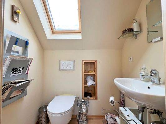 WC im Dachgeschoss