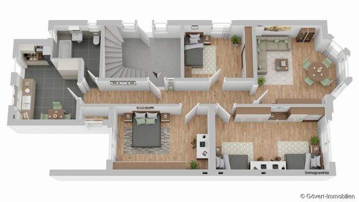 Grundriss Erdgeschosswohnung