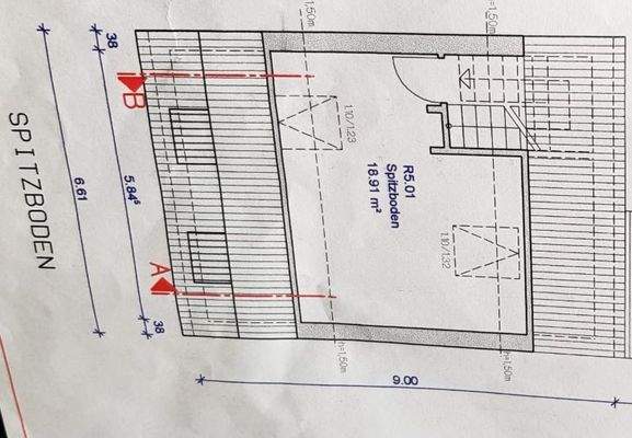 Grundriss der oberen Ebene im DG