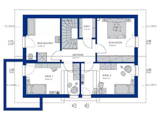 csm Bien-Zenker-Haeuser-Einfamilienhaus-Evolution-148-V3-Grundriss DG c14dc78a8d