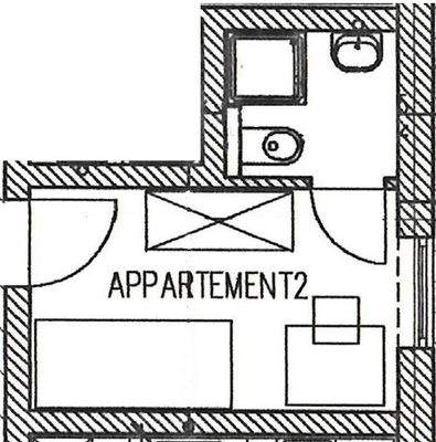 Apartment Nr. 2 Grundriss