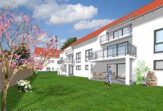 Garten und Terrasse der EG Wohnung