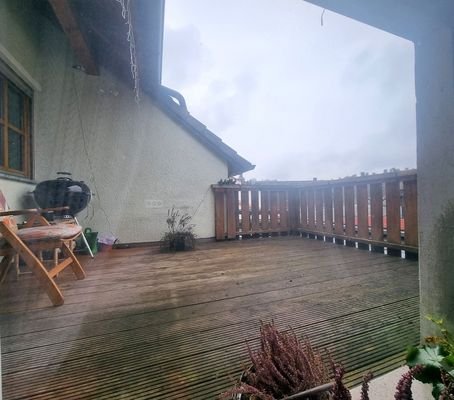 Terrasse vermietete Wohnung