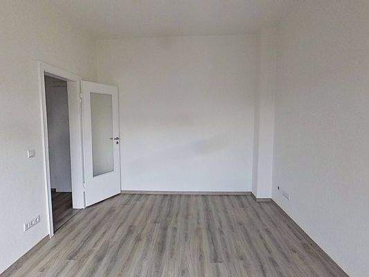 Ansicht II: Wohn- und Schlafzimmer