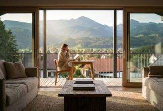 Bergblick vom Balkon aus