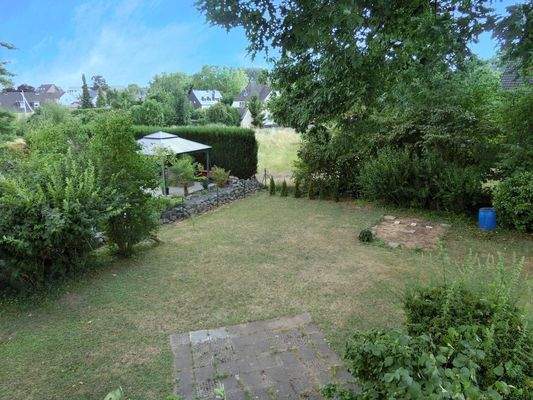 Blick vom OG in den Garten