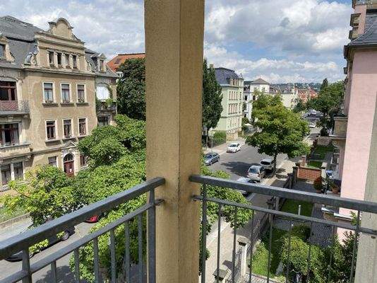 Blick vom Balkon