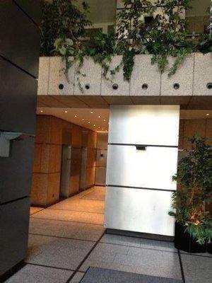 Blick zu den Aufzügen