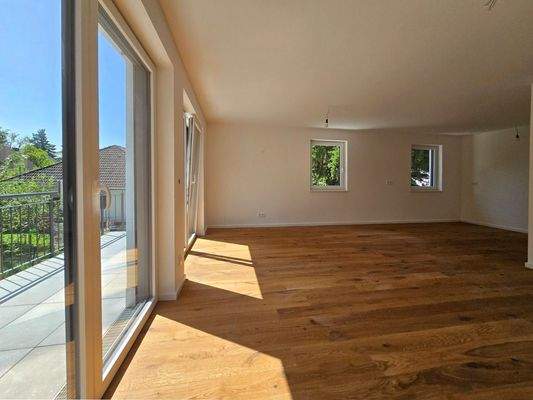 Wohnzimmer und Balkon