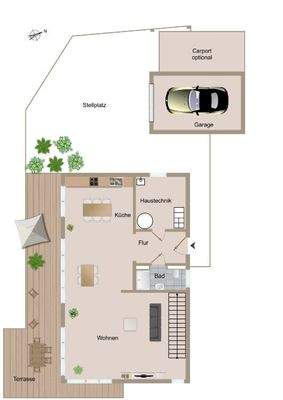 Erdgeschoss nicht maßstabsgetreu