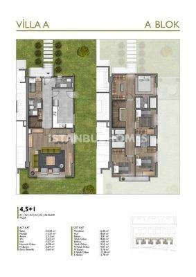 Roomy Houses with Garden and Balcony in Istanbul Basaksehir