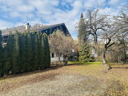 Ansicht Altbestand (Blick in Richtung Norden - ehemaliger Parkplatzbereich)