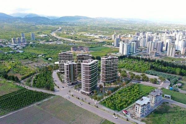 Flats with Large Spaces in Mersin with Nature and Sea Views