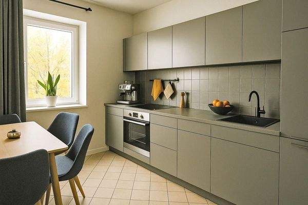 KI generiert // So ließe sich die Küche neu einrichten.