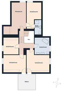 Grundriss ohne Maßstab / OG