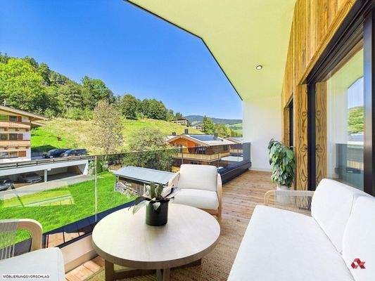 Möblierungsvorschlag Terrasse