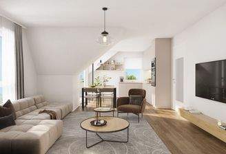 Wohnbereich Dachgeschosswohnung