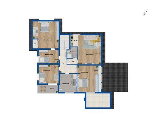 Grundriss Obergeschoss