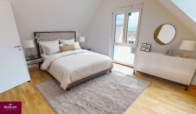 Elternschlafzimmer mit KI möbliert