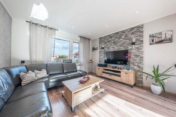 Der offene Wohn-/Essbereich