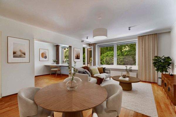 Großer Wohn-Essbereich mit Durchbruch zum halben Z