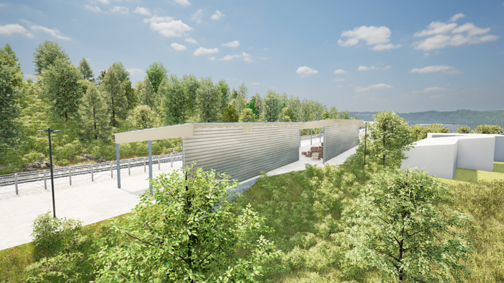 Illustration PV-Überdachung