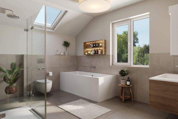 Badezimmer-Musterhaus