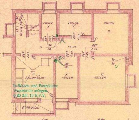 Grundriss Keller