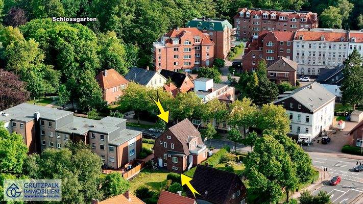 Rückansicht mit Garten