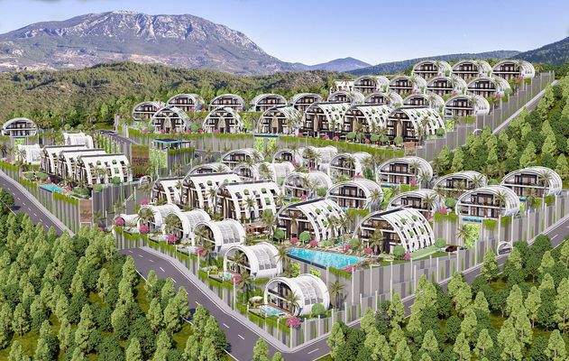 Unique Villas with Private Pool in Alanya Kargıcak