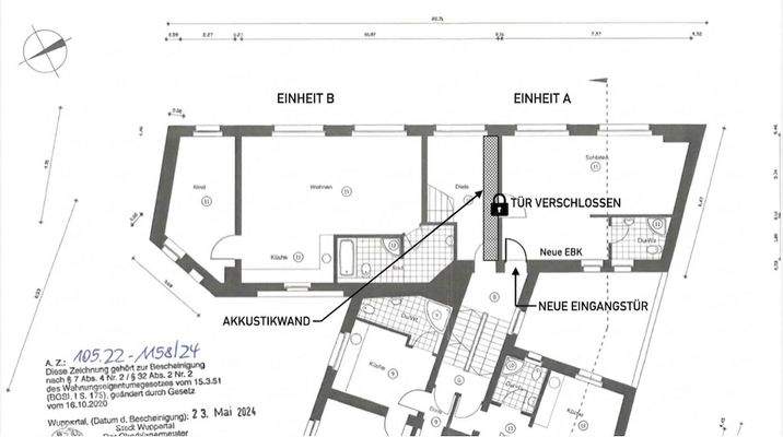 Grundriss LOFT: Einheit B