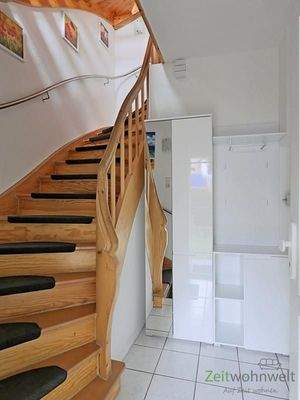 Garderobe im Eingang unten