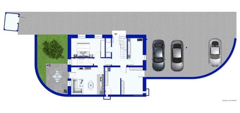 Grundriss EG mobiliert
