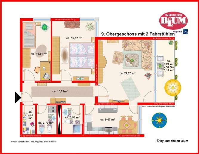 gepflegte 3-Zimmer-Eigentumswohnung mit großer Loggia und TG-Stellplatz in ruhiger Wohnlage von Frankenthal