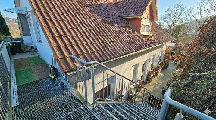 Treppen zu den Einheiten