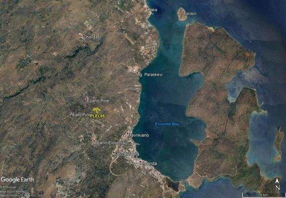 Kreta, Pano Pines: Baugrundstück mit Meerblick zu verkaufen